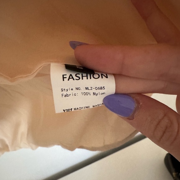 Cream Beige Puffer Jacket Coat Quilted Women’s Size Small Zip Up - Picture 4 of 8